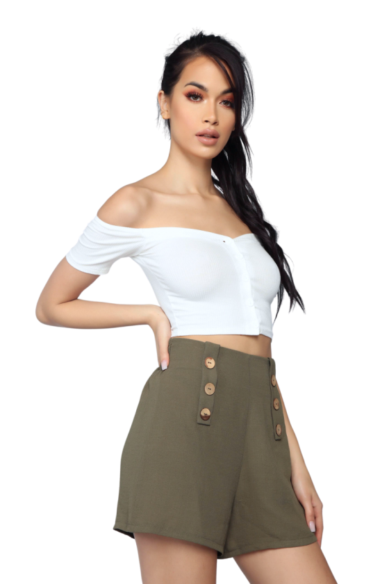 Skirt And Top Suit, Olive