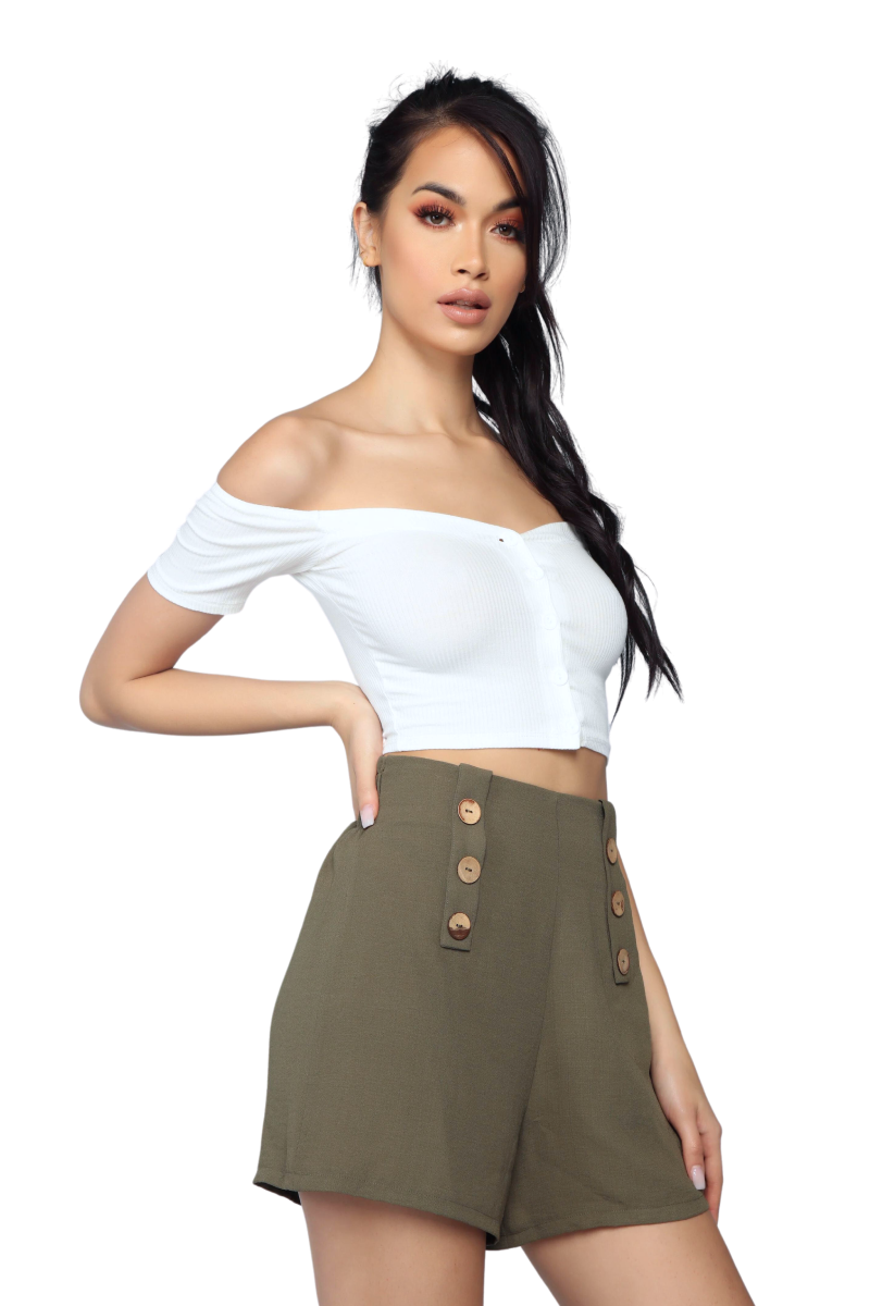 Skirt And Top Suit, Olive